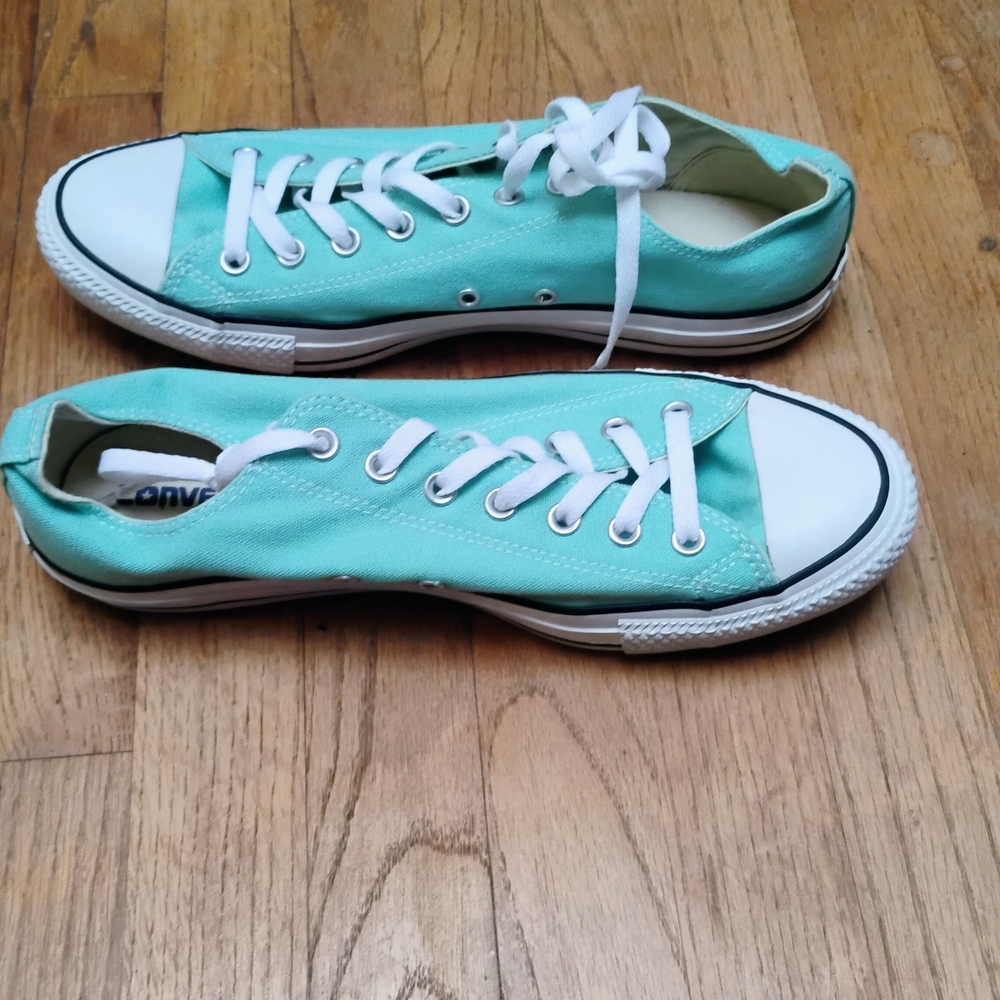 Converse Low Beach Glass Mint Green 136565F Canvas Sneakers 11 Men's - Picture 3 of 7
